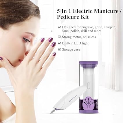 Kit eléctrico de manicura 5 en 1